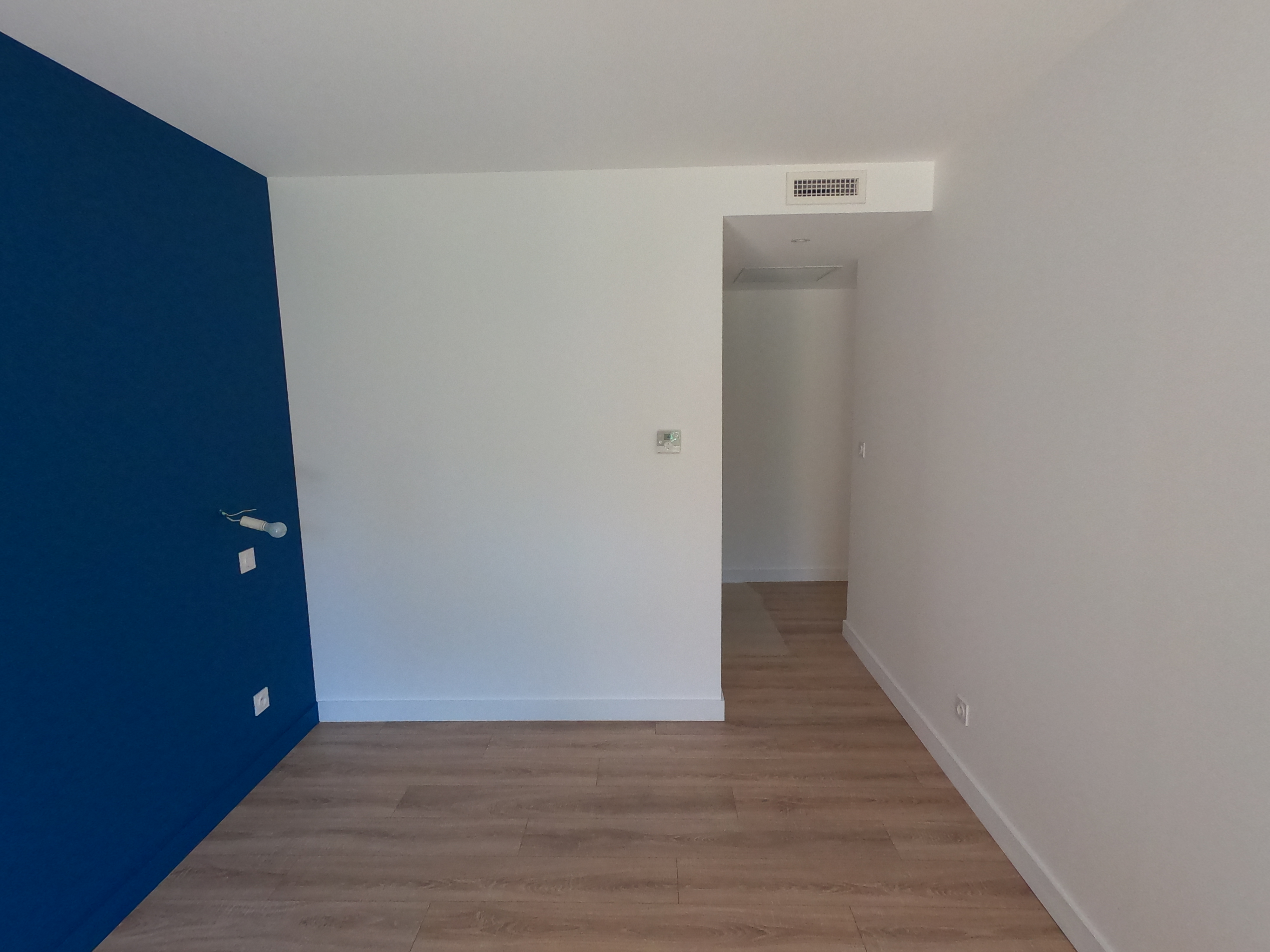 Chambre suite parentale dans extension bois à Lyon